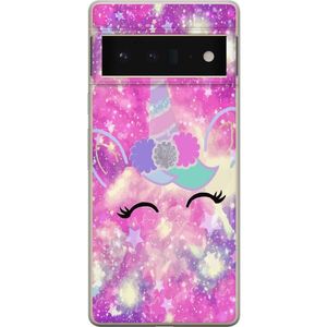 Google Pixel 6 Pro Transparent Mobilskal Glad Enhörning