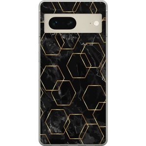 Google Pixel 7 Transparent Mobilskal Guldkretsen