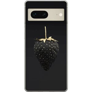 Google Pixel 7 Transparent Mobilskal Exklusiv Jordgubbe