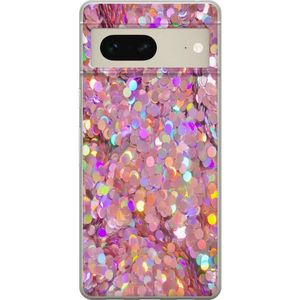 Google Pixel 7 Gennemsigtigt Telefoncover Glitter