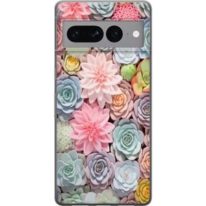 Google Pixel 7 Pro Gennemsigtigt Telefoncover Växter