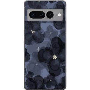 Google Pixel 7 Pro Transparent Mobilskal Blomsteräng