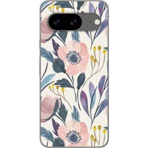 Google Pixel 8 Transparent Mobilskal Blomsterglädje