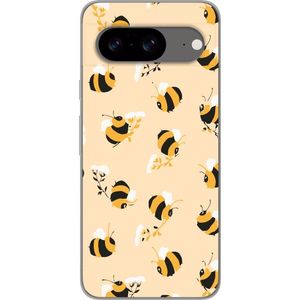 Google Pixel 8 Transparent Mobilskal Humlor