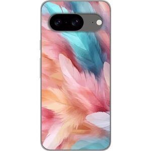 Google Pixel 8 Transparent Mobilskal Fjädrar