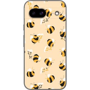 Google Pixel 8a Transparent Mobilskal Humlor