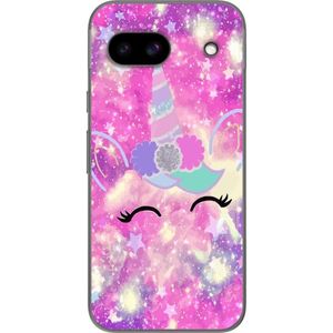 Google Pixel 8a Transparent Mobilskal Glad Enhörning