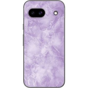 Google Pixel 8a Transparent Mobilskal Lila marmor