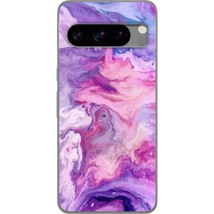 Google Pixel 8 Pro Transparent Mobilskal Marmor