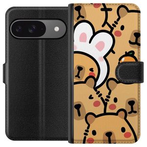 Google Pixel 9 Svart Plånboksfodral Kapivara