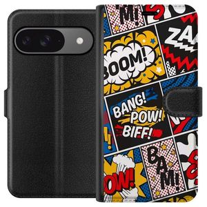Google Pixel 9 Sort Tegnebogsetui Tecknat Boom!