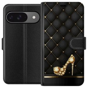 Google Pixel 9 Sort Tegnebogsetui Lyxig Sko
