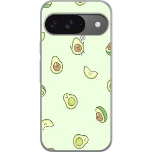 Google Pixel 9 Transparent Mobilskal Avokado