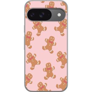 Google Pixel 9 Gjennomsiktig Telefondeksel Pepparkaksgubbe