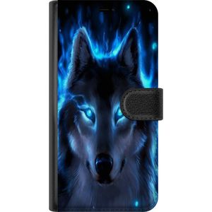 Google Pixel 9a Sort Lommebokdeksel Blå Varg