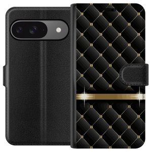 Google Pixel 9 Pro Svart Plånboksfodral Lyxigt