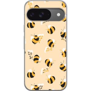 Google Pixel 9 Pro Transparent Mobilskal Humlor