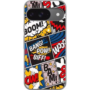 Google Pixel 9 Pro Transparent Mobilskal Tecknat Boom!