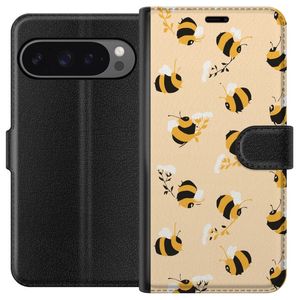 Google Pixel 9 Pro XL Musta Lompakkokotelo Humlor