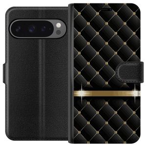 Google Pixel 9 Pro XL Musta Lompakkokotelo Lyxigt