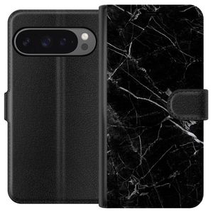 Google Pixel 9 Pro XL Sort Tegnebogsetui Svart marmor