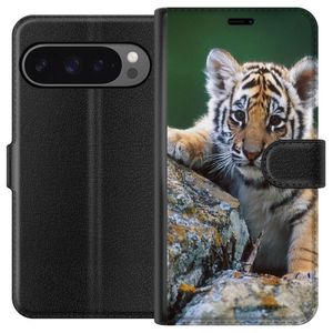 Google Pixel 9 Pro XL Sort Tegnebogsetui Tiger