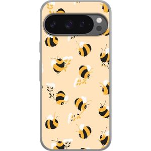 Google Pixel 9 Pro XL Transparent Mobilskal Humlor