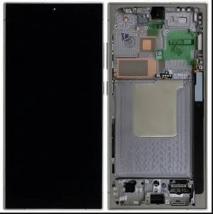 Samsung Galaxy S24 Ultra Alkuperäinen näyttö esiasennetulla kehyksellä - Harmaa