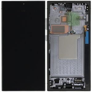 Samsung Galaxy S24 Ultra Alkuperäinen näyttö esiasennetulla kehyksellä - Musta