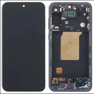 Samsung Galaxy A55 Alkuperäinen näyttö esiasennetulla kehyksellä - Musta