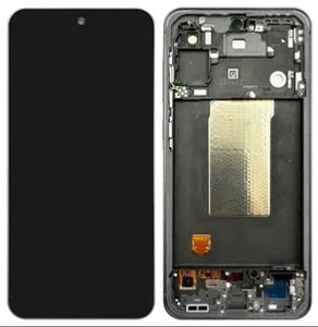 Samsung Galaxy A56 Alkuperäinen näyttö esiasennetulla kehyksellä - Musta