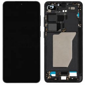 Samsung Galaxy S26 Ultra Display monteret med ramme - Sort