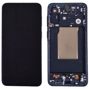 Samsung Galaxy A57 Original skärm med förmonterad ram - Marinblå