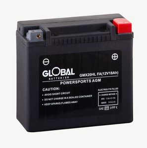 Global 12V GMX20HL FA MC-batteri 18Ah 176x89x154mm