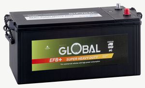 Global EFB+ SHD Startbatteri 12V 240Ah 1300CCA 517x275x241mm