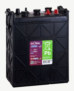 Global 6V 330Ah J305H Traktionsbatteri 296x176x366mm