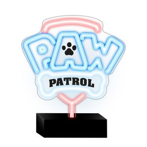 Paw Patrol Logo Neon LED-lampa på fot – Flerfärgad