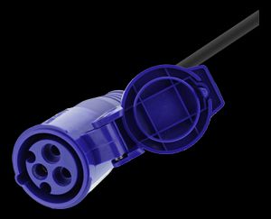 Adapterkabel, CEE 16A, CEE stik til CEE7/7 til udendørsbrug 1m