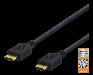 High-Speed Premium HDMI kabel, 0,5m, 4K UHD, Ethernet - Sort