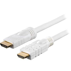 Deltaco Active HDMI-kaapeli 25m - Valkoinen