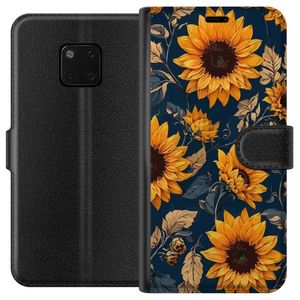 Huawei Mate 20 Pro Musta Lompakkokotelo Solrosor