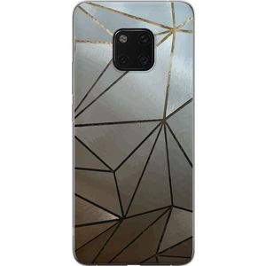 Huawei Mate 20 Pro Transparent Mobilskal Mönster Rosé
