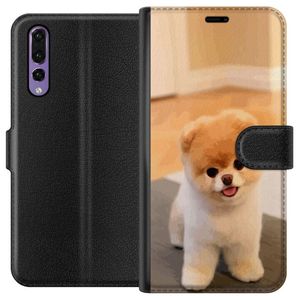 Huawei P20 Pro Sort Tegnebogsetui Söt Valp