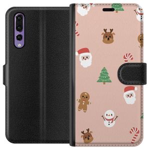 Huawei P20 Pro Svart Plånboksfodral Klassisk Julfest