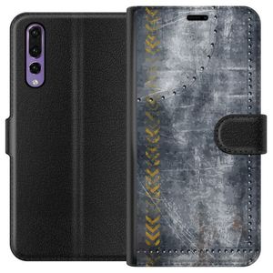 Huawei P20 Pro Svart Plånboksfodral Metall