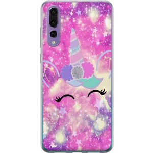 Huawei P20 Pro Transparent Mobilskal Glad Enhörning