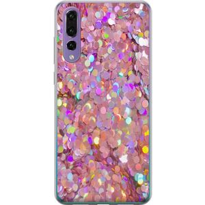 Huawei P20 Pro Transparent Mobilskal Glitter