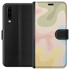Huawei P30 Musta Lompakkokotelo Nyanspalett