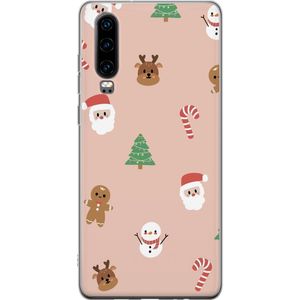 Huawei P30 Transparent Mobilskal Klassisk Julfest