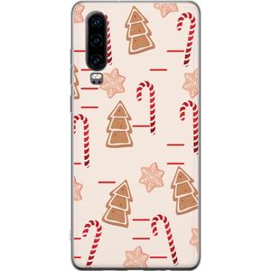 Huawei P30 Transparent Mobilskal Julens Godisglädje